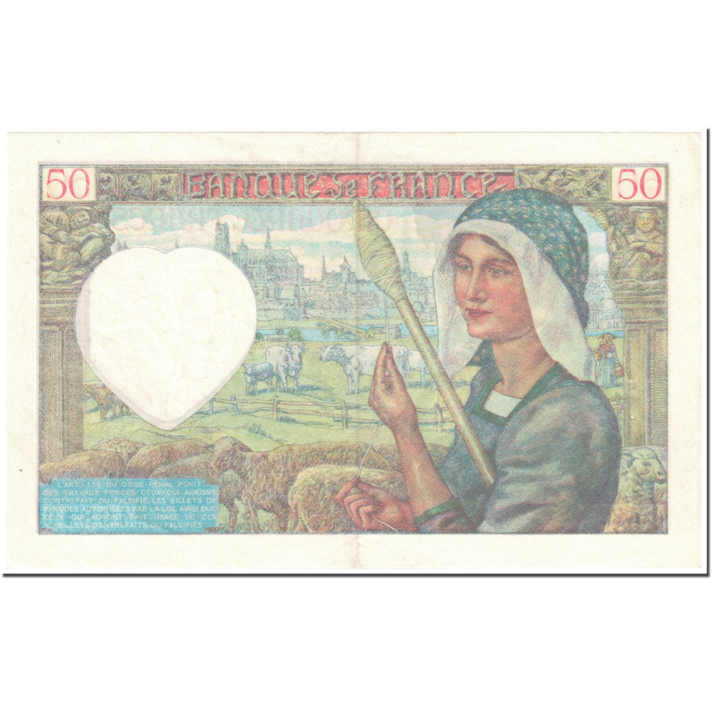 Francia, 50 Francs, 50 F 1940-1942 ''Jacques Coeur'', 1940, 1940-09-26, SPL