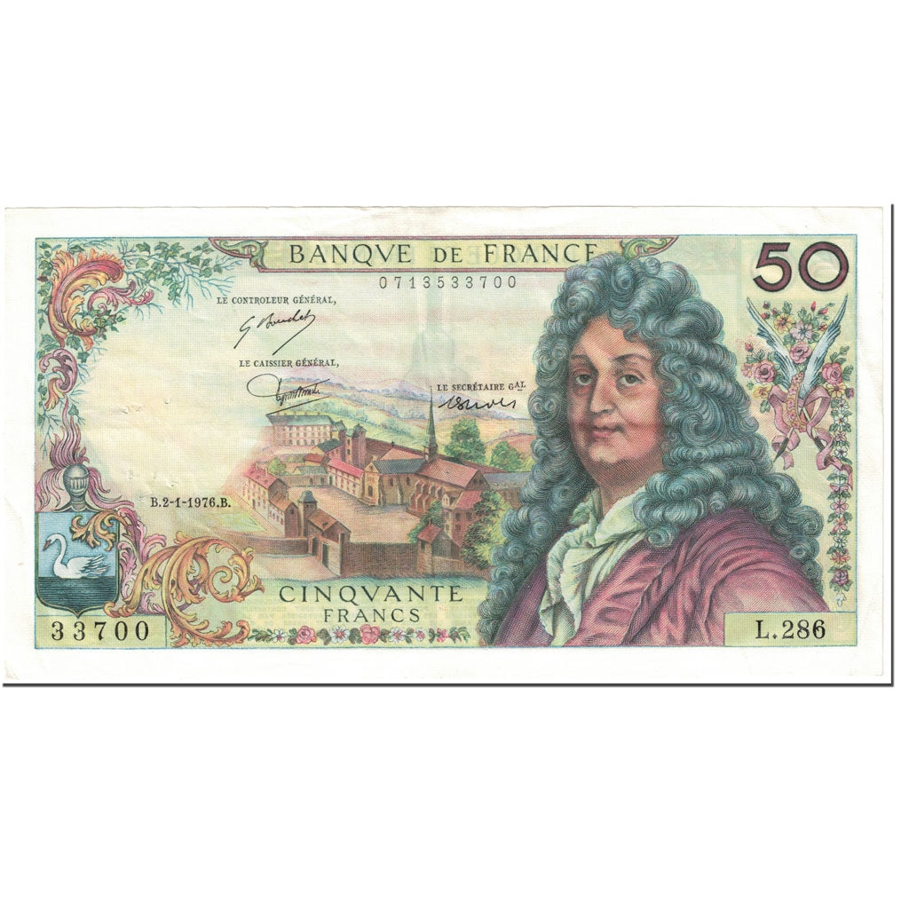France, 50 Francs, 50 F 1962-1976 ''Racine'', 1976, 1976-01-02, TTB+