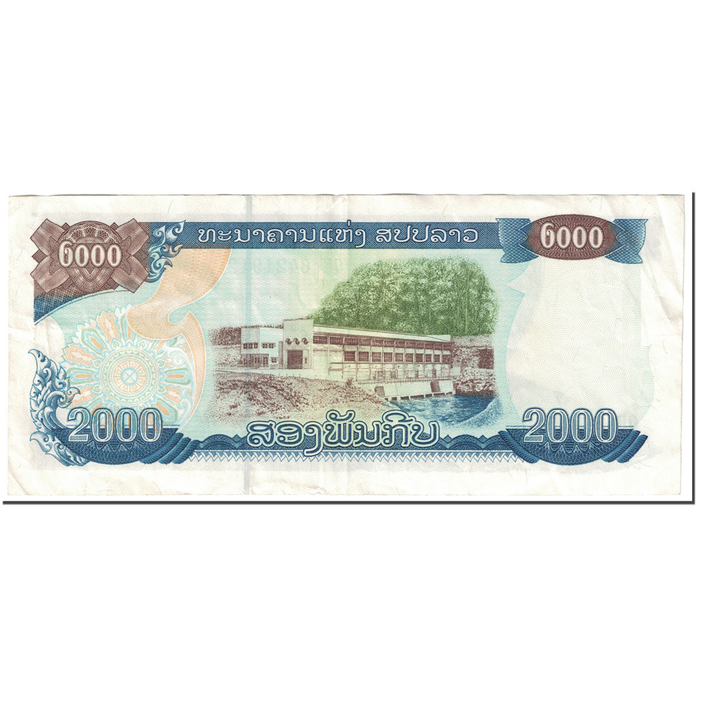 Geldschein, Lao, 2000 Kip, 2003, Undated (2003), KM:33b, SS