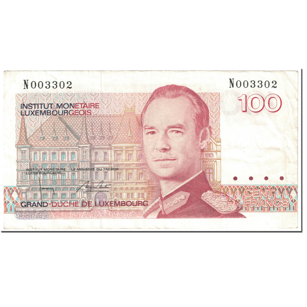 Banknote, Luxembourg, 100 Francs, 1993, Undated (1993), KM:58b, EF(40-45)