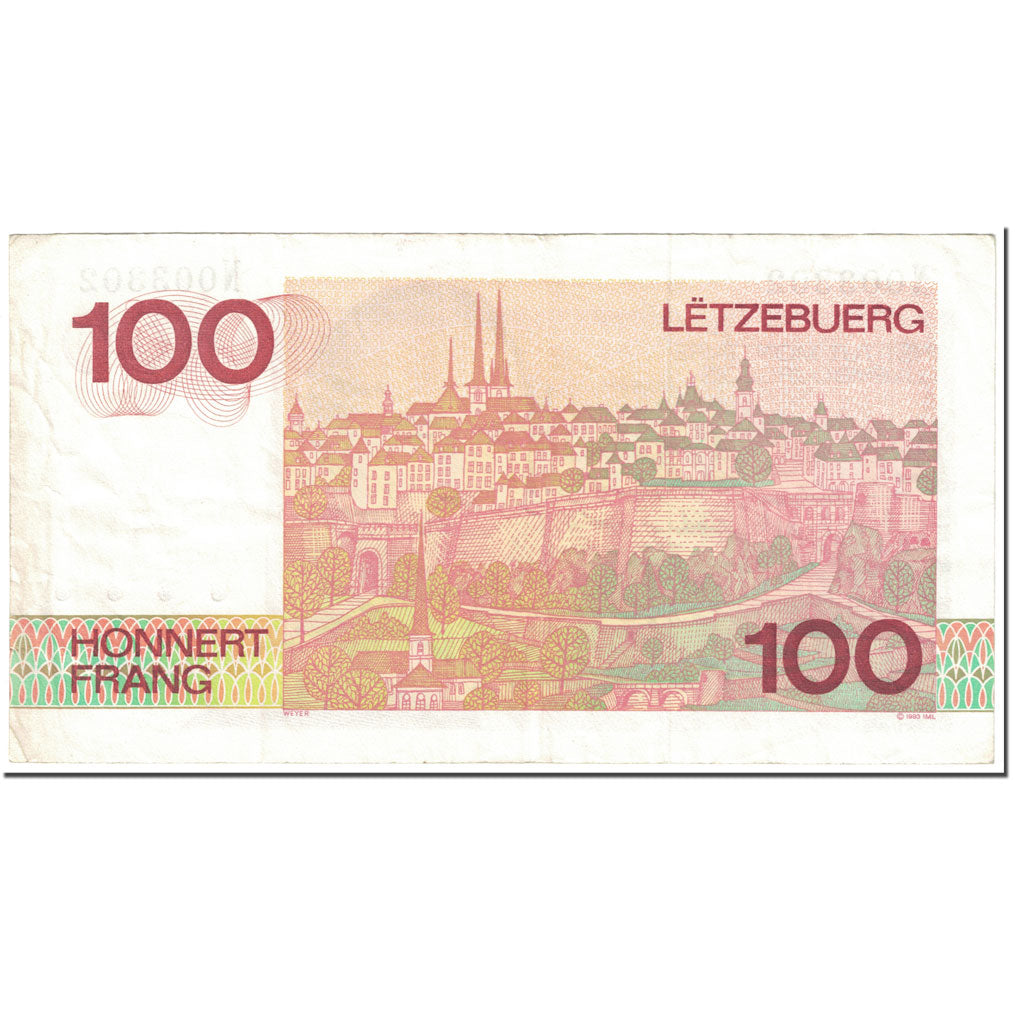 Banknote, Luxembourg, 100 Francs, 1993, Undated (1993), KM:58b, EF(40-45)