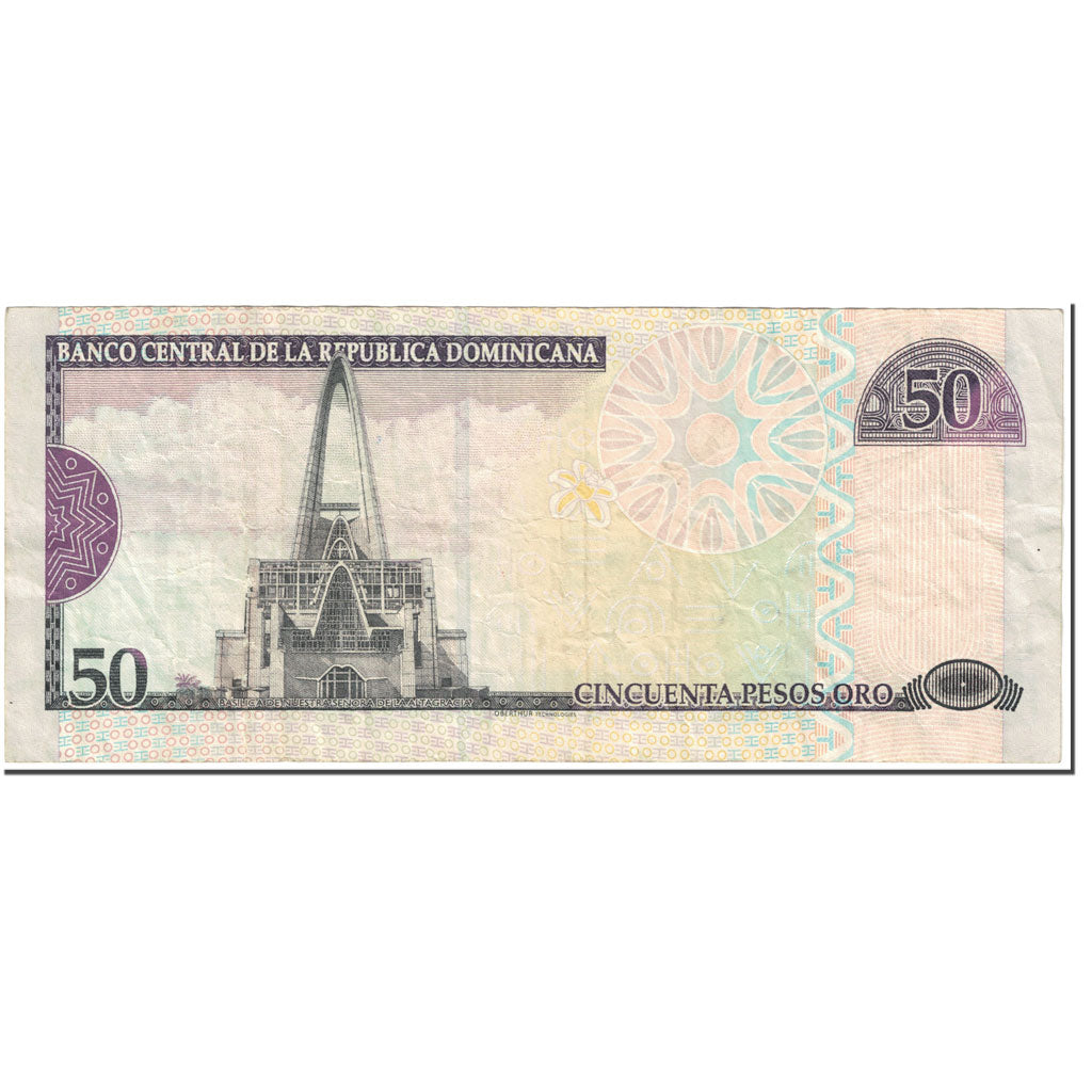 Banknote, Dominican Republic, 50 Pesos Oro, 2008, Undated (2008), KM:176b