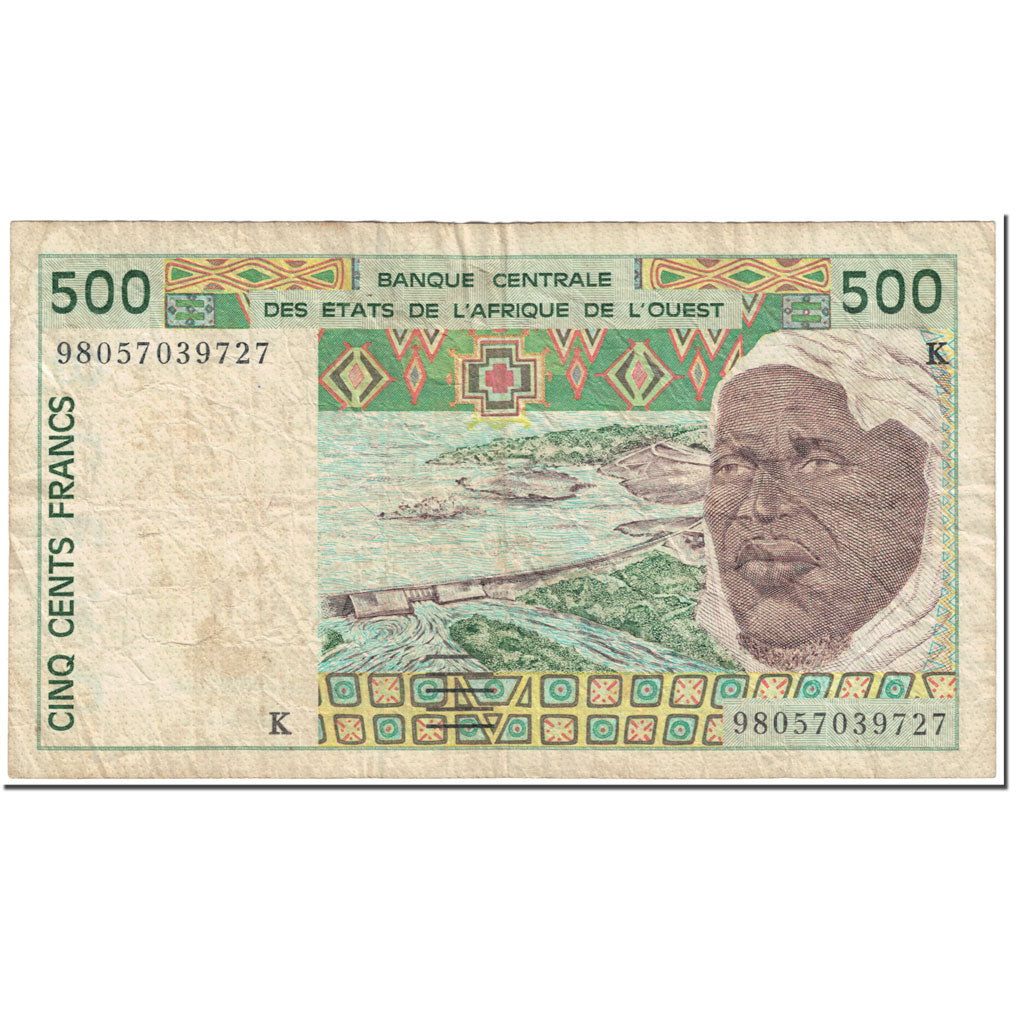 Billet, West African States, 500 Francs, 1998, Undated (1998), KM:710Ki, TB