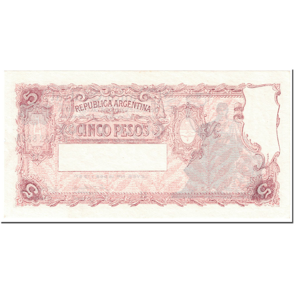 Banknote, Argentina, 5 Pesos, 1956, Undated (1956), KM:264d, AU(55-58)