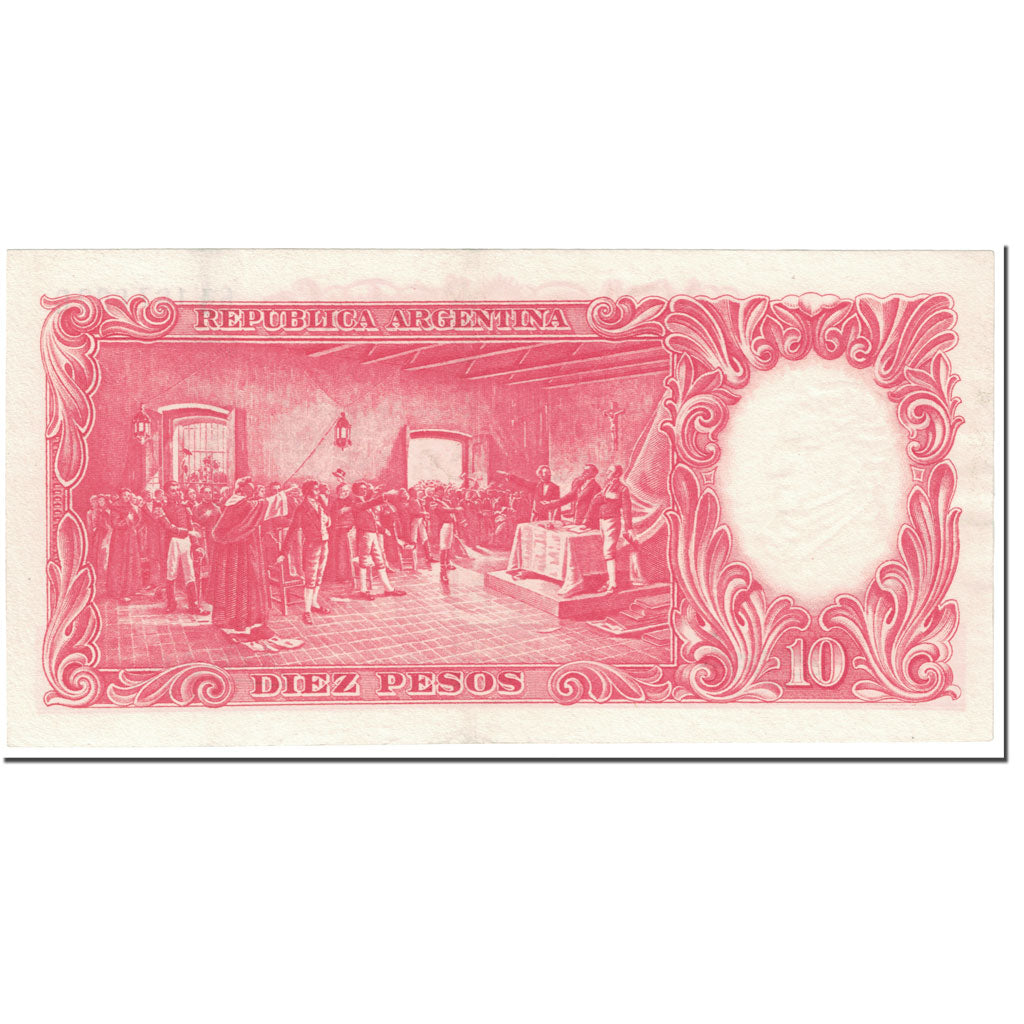 Banknote, Argentina, 10 Pesos, 1954, Undated (1954), KM:270c, UNC(63)