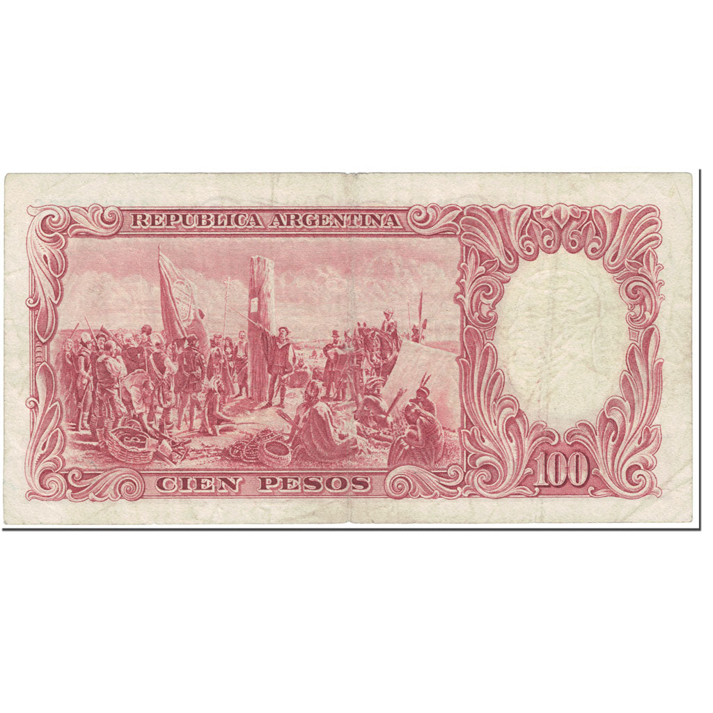 Banknote, Argentina, 100 Pesos, 1954, Undated (1954), KM:272c, VF(20-25)