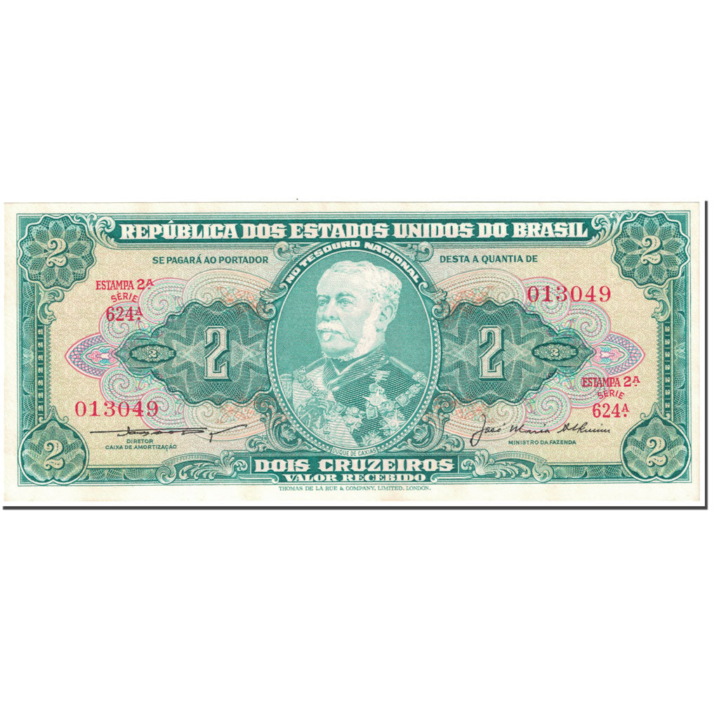 Banconote, Brasile, 2 Cruzeiros, 1957, Undated (1957), KM:157Ab, SPL+