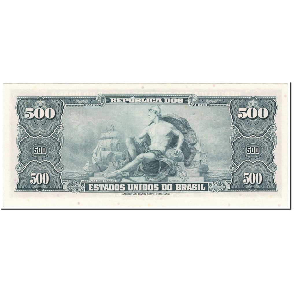 Billet, Brésil, 50 Centavos on 500 Cruzeiros, 1967, Undated (1967), KM:186a