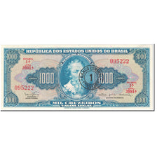 Banknote, Brazil, 1 Cruzeiro Novo on 1000 Cruzeiros, 1966, Undated (1966)