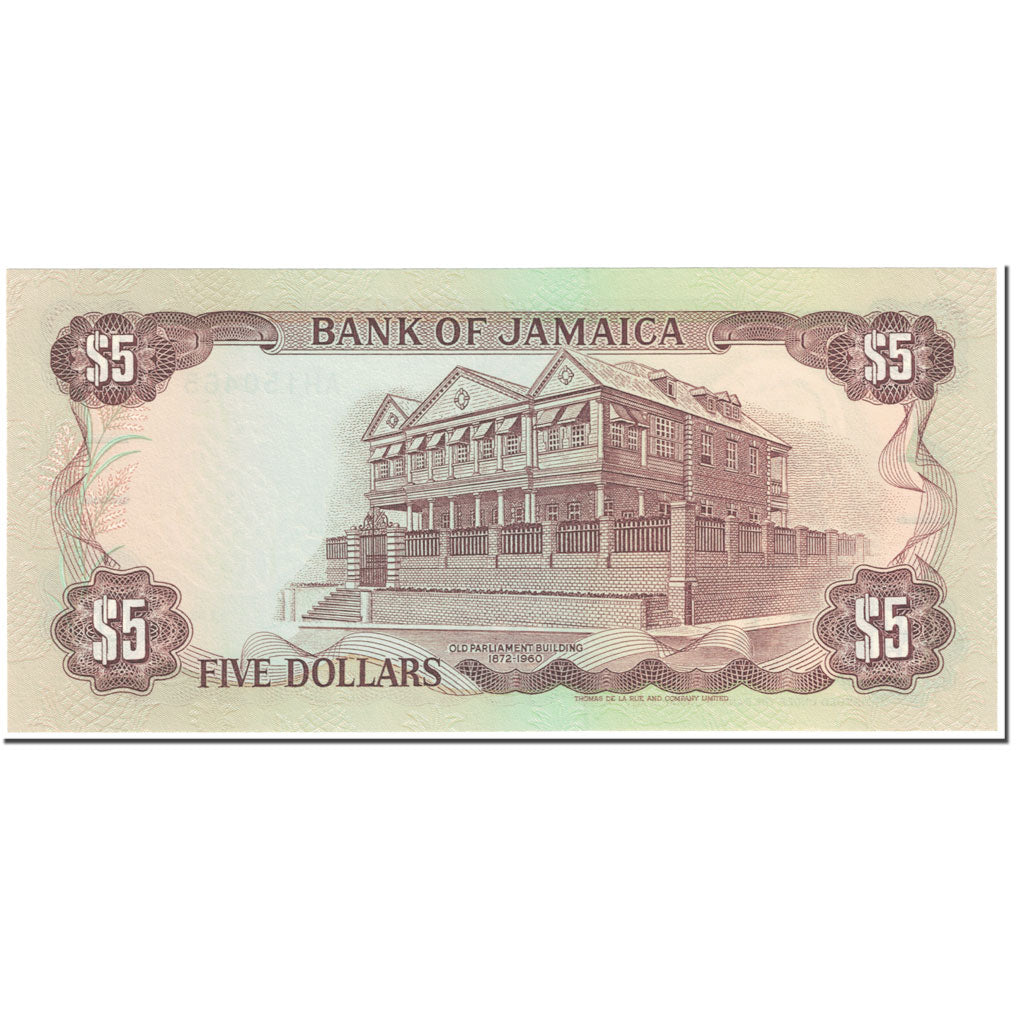 Banknote, Jamaica, 5 Dollars, 1985, 1985-01-01, KM:70a, UNC(65-70)