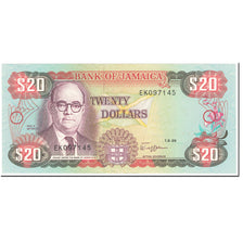 Banknote, Jamaica, 20 Dollars, 1989, 1989-09-01, KM:72c, UNC(65-70)