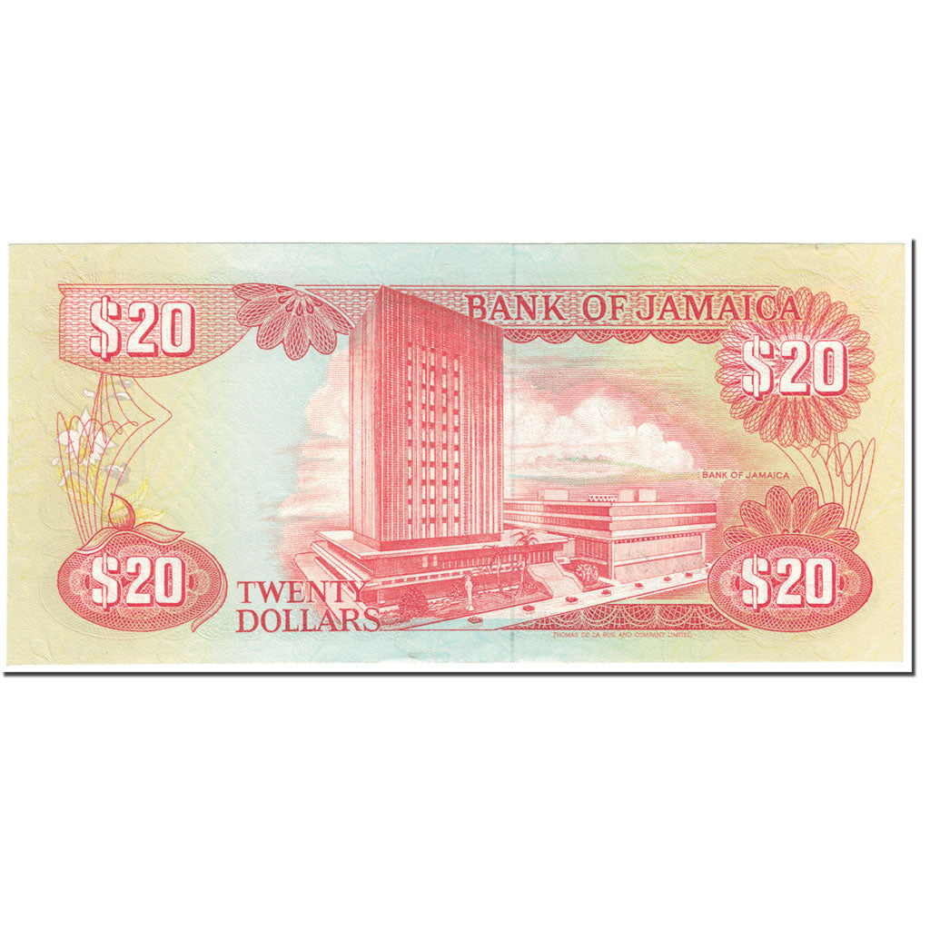 Banknote, Jamaica, 20 Dollars, 1989, 1989-09-01, KM:72c, UNC(65-70)