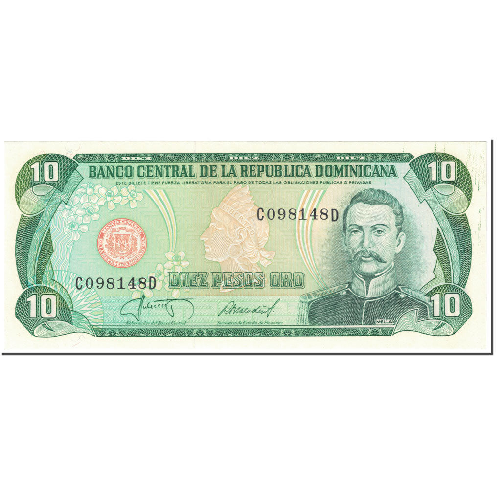 Banknote, Dominican Republic, 10 Pesos Oro, 1987, Undated (1987), KM:119c