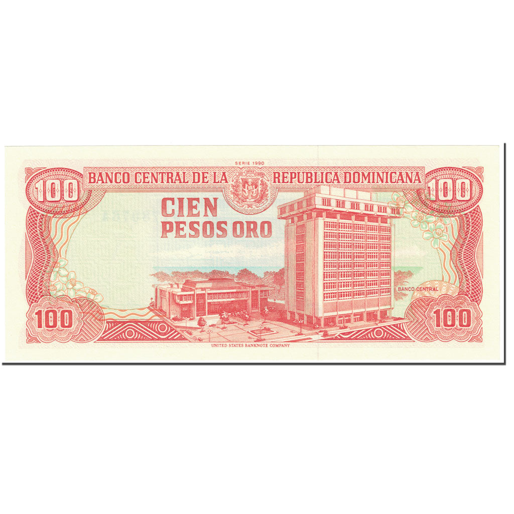 Banknote, Dominican Republic, 100 Pesos Oro, 1990, UNdated (1990), KM:128b