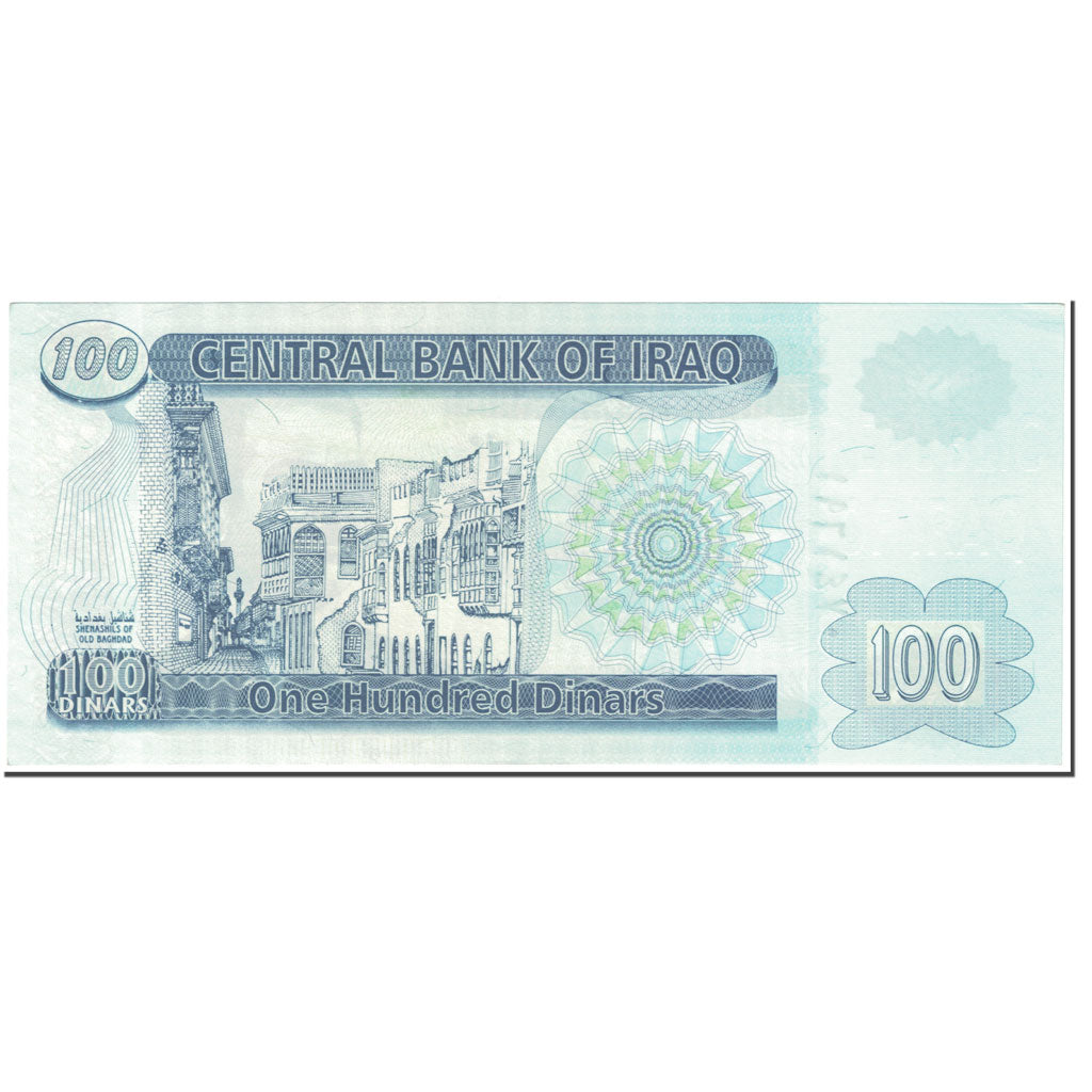 Banknote, Iraq, 100 Dinars, 2002, Undated (2002), KM:87, UNC(65-70)
