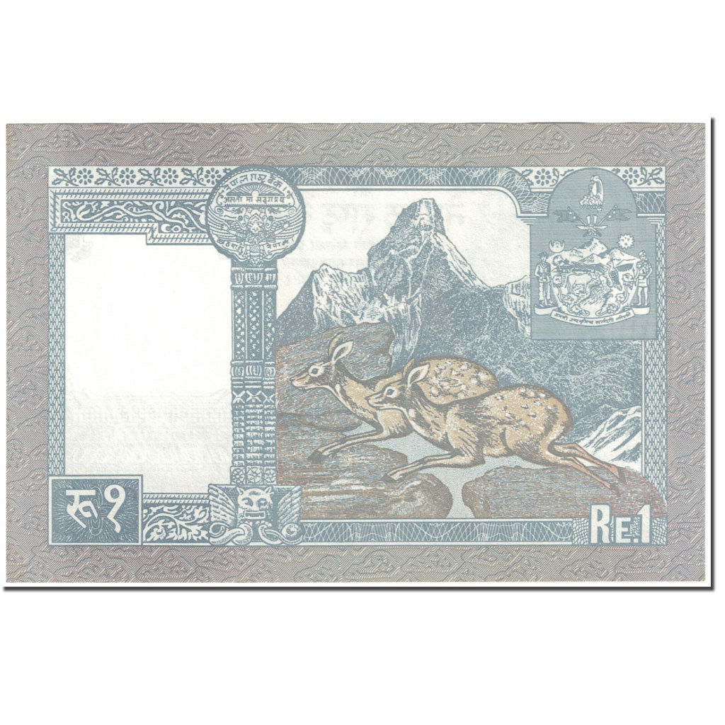 Geldschein, Nepal, 1 Rupee, 1995, Undated (1995), KM:37, UNZ