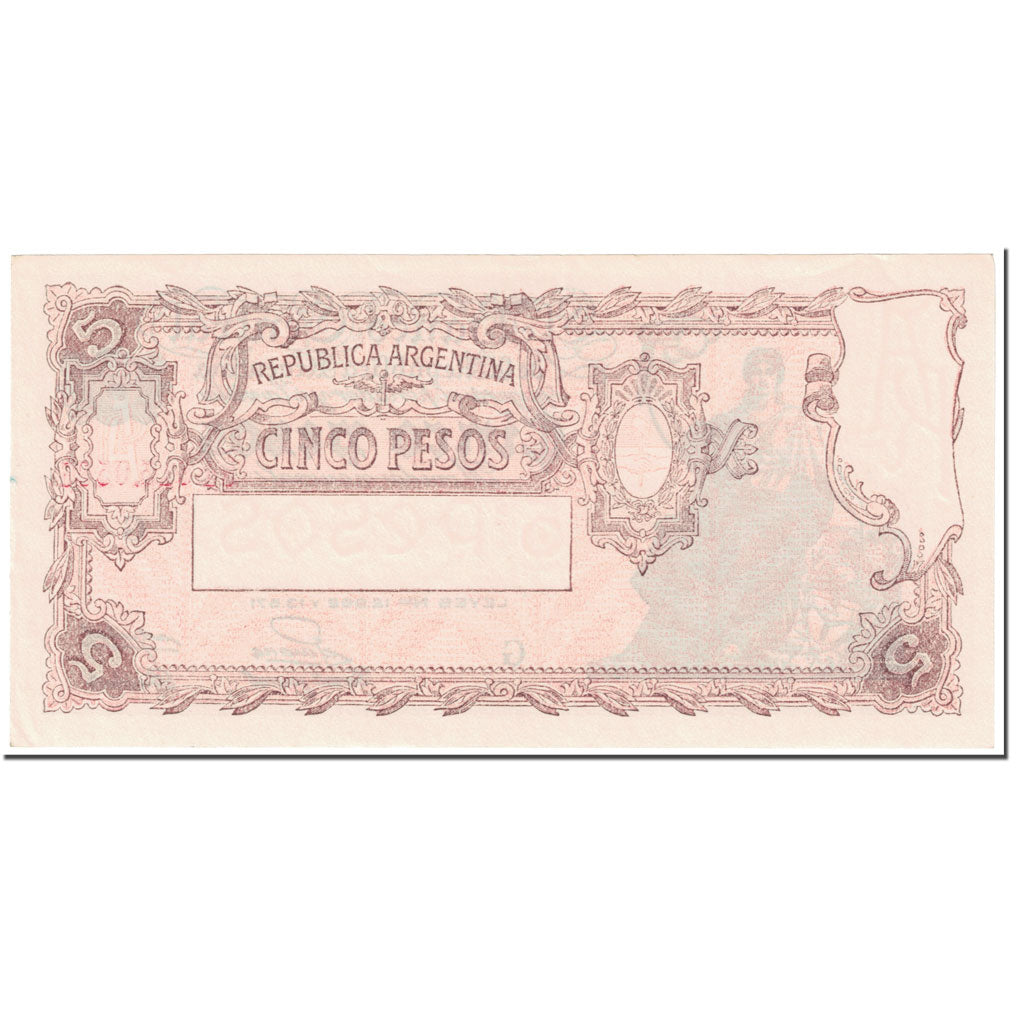 Banknote, Argentina, 5 Pesos, 1953, Undated (1953), KM:264a, UNC(64)