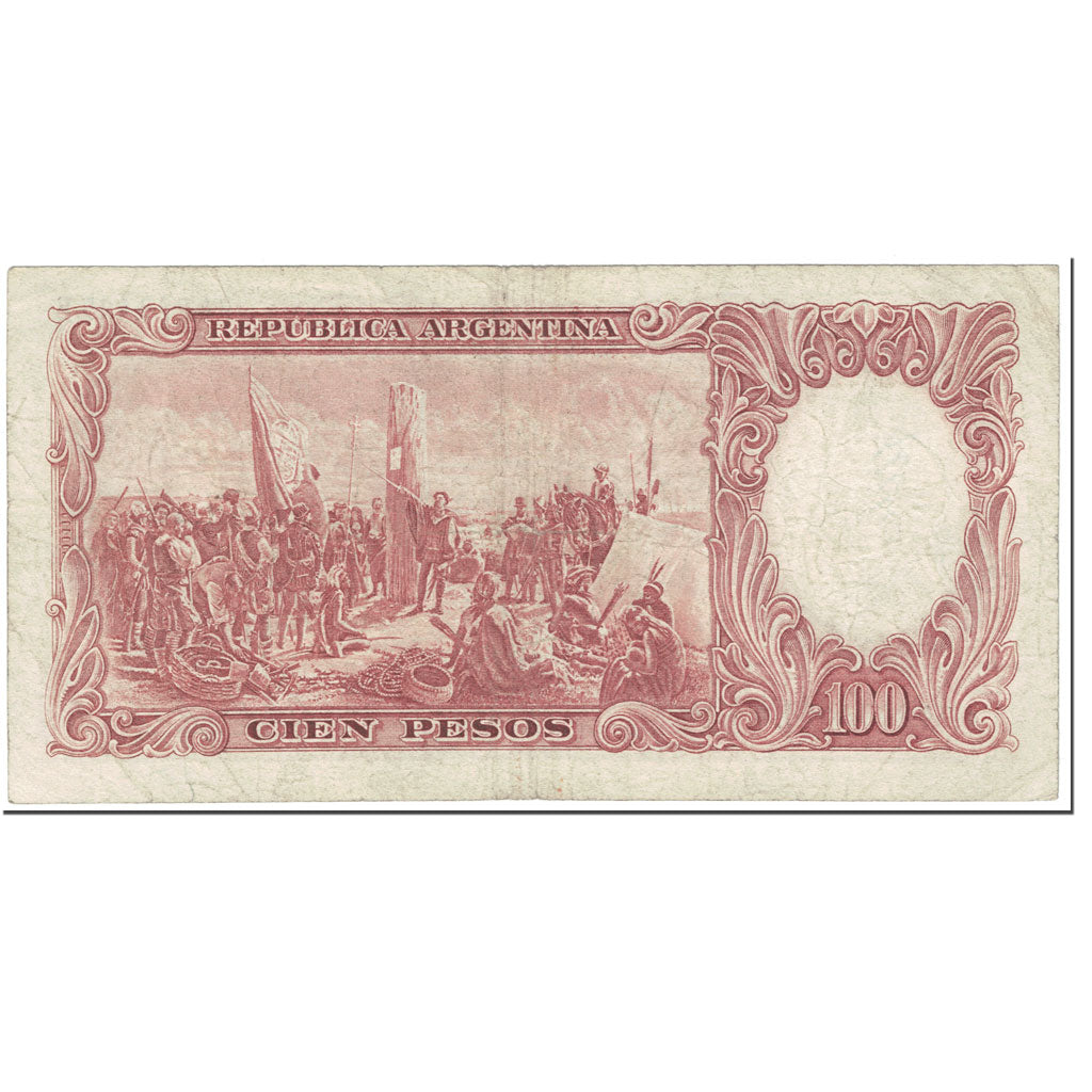 Banknote, Argentina, 100 Pesos, 1957, Undated (1957), KM:272a, EF(40-45)