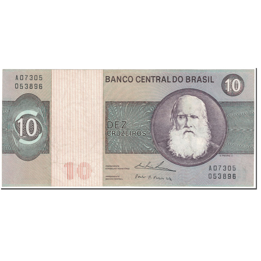 Banconote, Brasile, 10 Cruzeiros, 1974, Undated (1974), KM:193b, SPL-