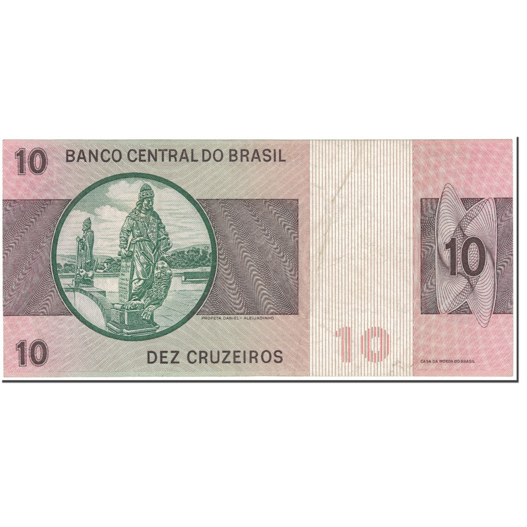 Banconote, Brasile, 10 Cruzeiros, 1974, Undated (1974), KM:193b, SPL-