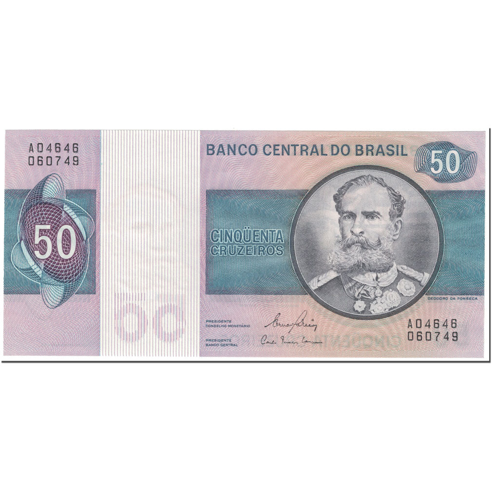 Banknote, Brazil, 50 Cruzeiros, 1980, Undated (1980), KM:194b, UNC(65-70)