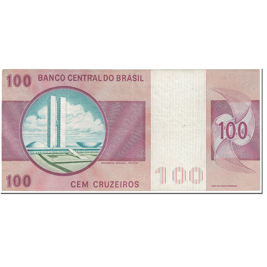 Banknote, Brazil, 100 Cruzeiros, 1974, Undated (1974), KM:195Aa, AU(55-58)