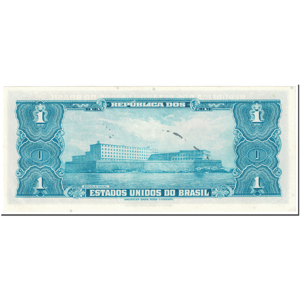 Banknote, Brazil, 1 Cruzeiro, 1944, Undated (1944), KM:132a, UNC(63)