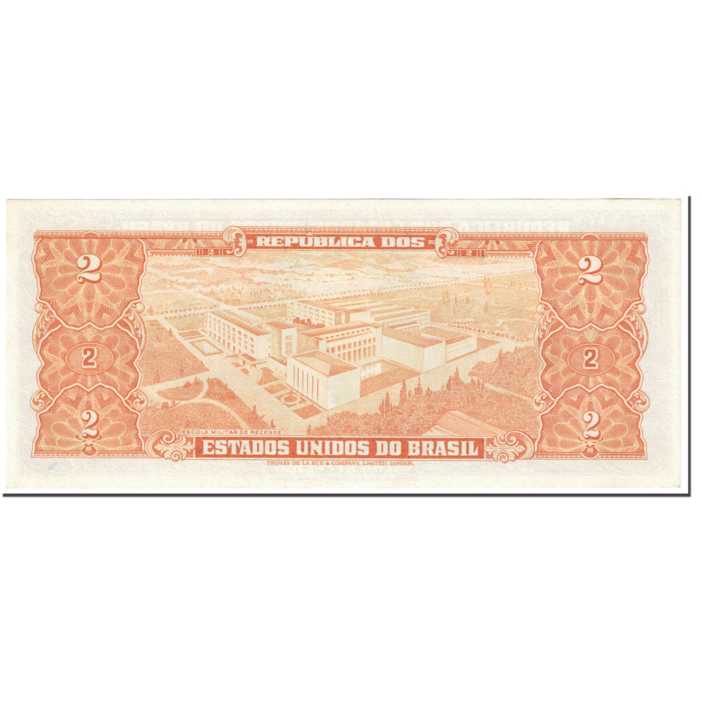 Banknote, Brazil, 2 Cruzeiros, 1956, Undated (1956), KM:157Aa, UNC(65-70)