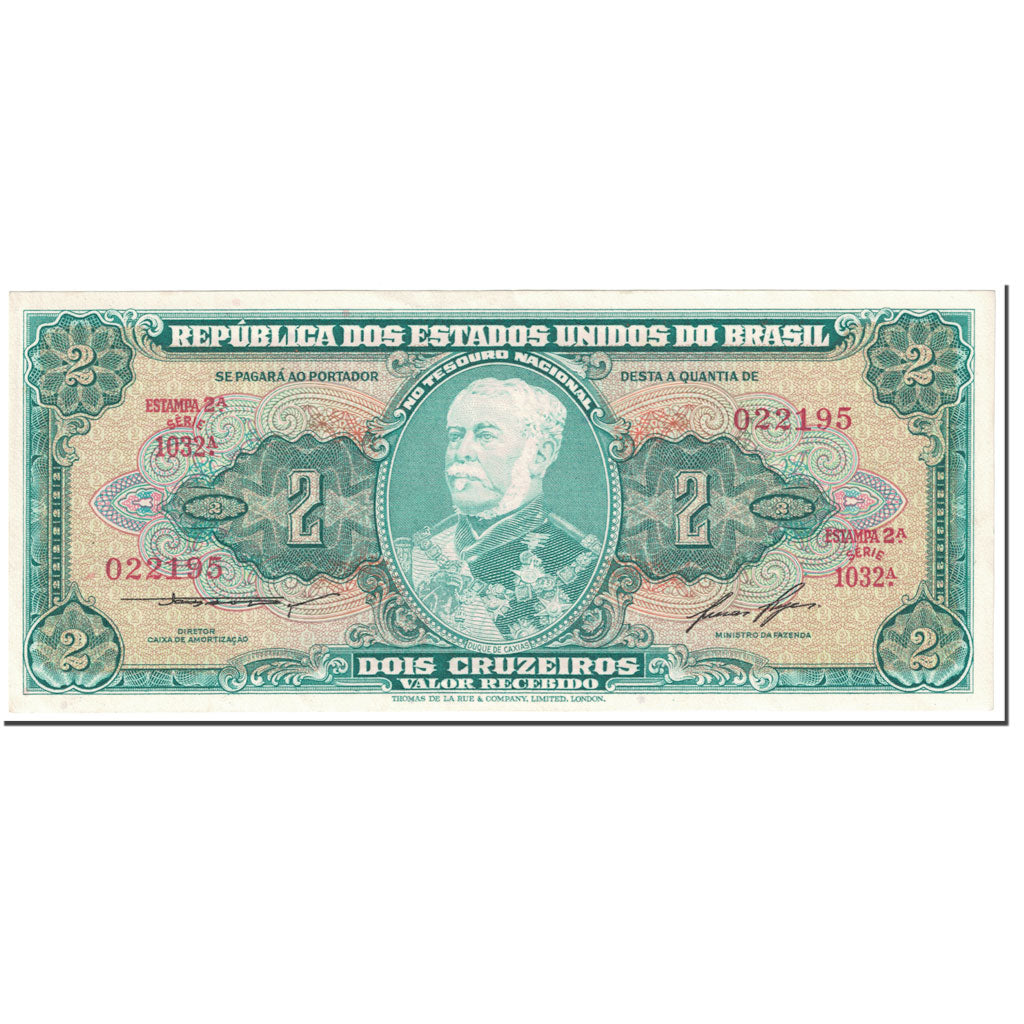 Banknote, Brazil, 2 Cruzeiros, 1956, Undated (1956), KM:157Ac, UNC(64)