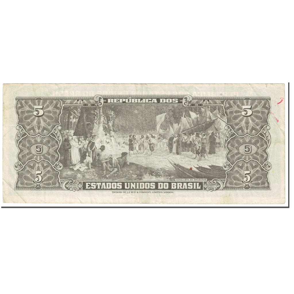 Banconote, Brasile, 5 Cruzeiros, 1962, Undated (1962), KM:176a, BB