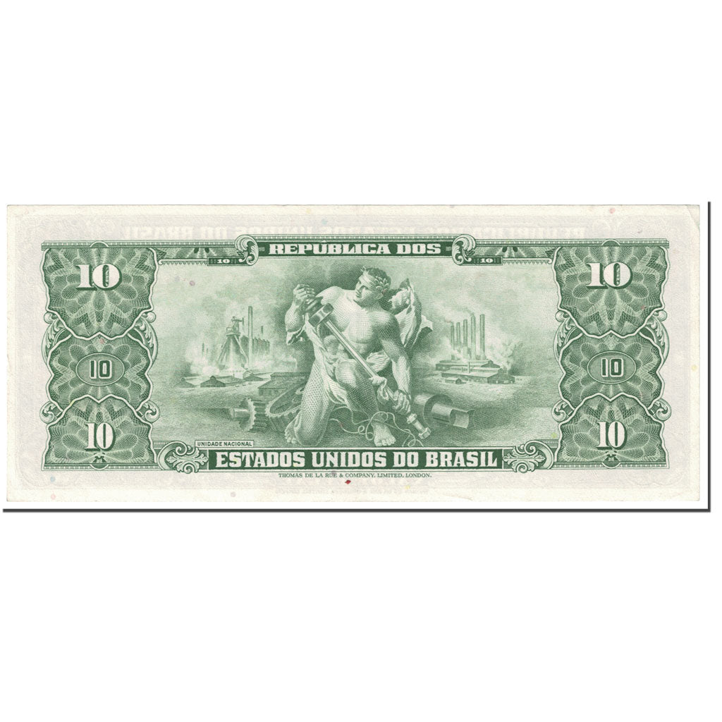 Banconote, Brasile, 1 Centavo on 10 Cruzeiros, 1967, Undated (1967), KM:183b