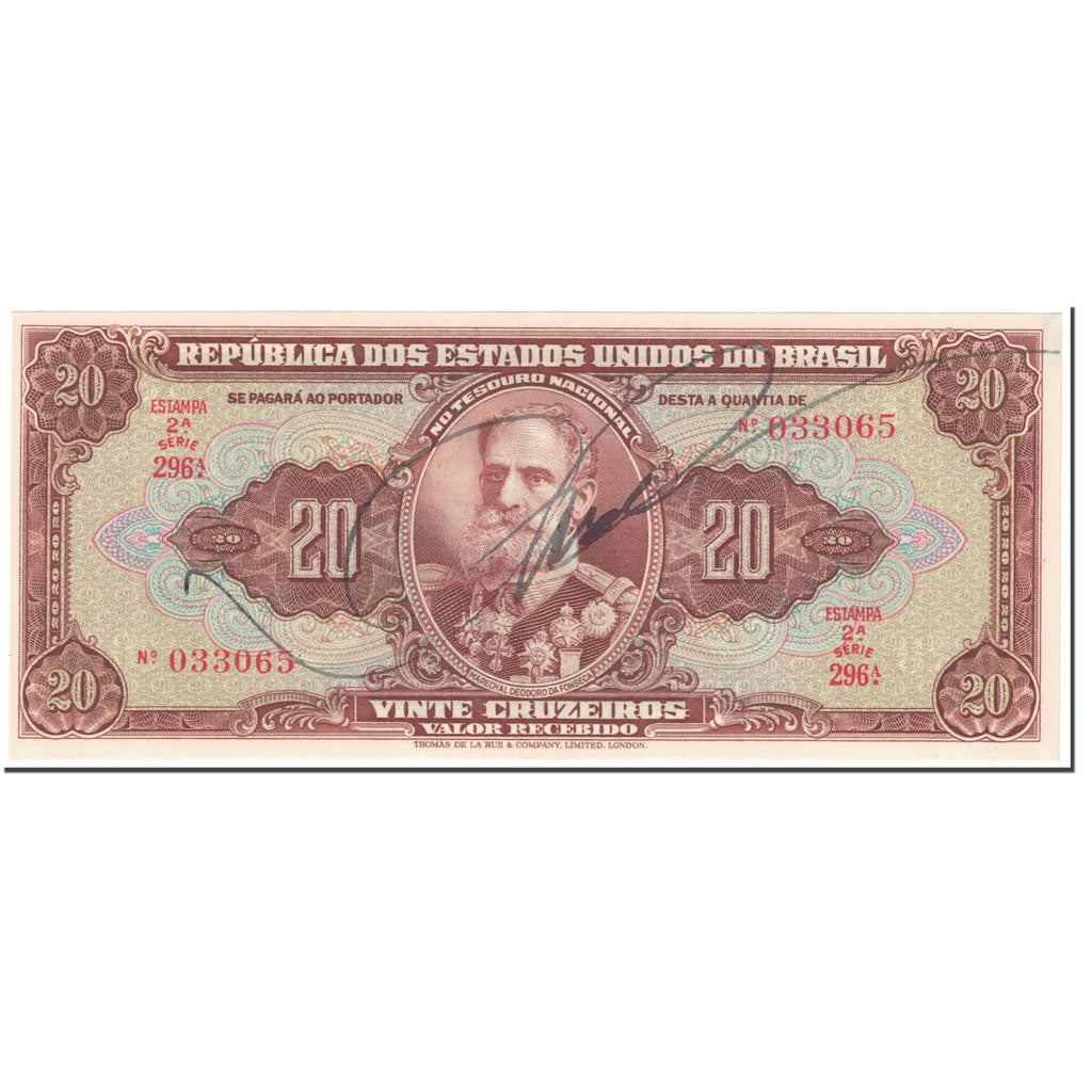 Billet, Brésil, 20 Cruzeiros, 1950, Undated (1950), KM:144, TTB