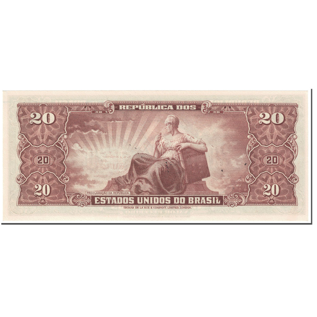 Billet, Brésil, 20 Cruzeiros, 1950, Undated (1950), KM:144, TTB