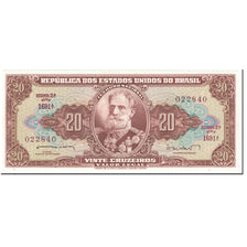 Banknote, Brazil, 20 Cruzeiros, 1962, Undated (1962), KM:178, UNC(65-70)