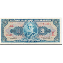 Banknote, Brazil, 20 Cruzeiros, 1963, Undated (1963), KM:168b, UNC(64)