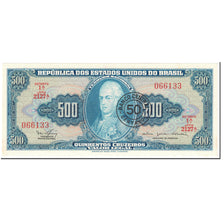 Banknote, Brazil, 50 Centavos on 500 Cruzeiros, 1967, Undated (1967), KM:186a