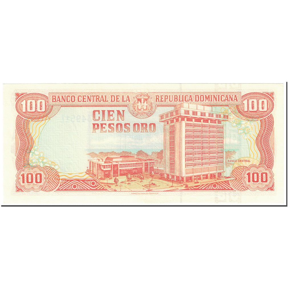 Banconote, Repubblica domenicana, 100 Pesos Oro, 1998, Undated (1998), KM:156b