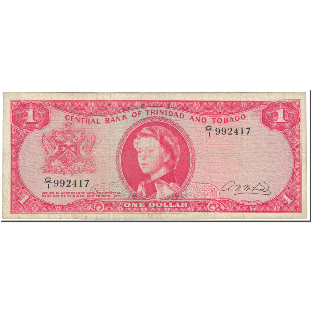 Banknote, Trinidad and Tobago, 1 Dollar, 1964, Undated (1964), KM:26b, EF(40-45)