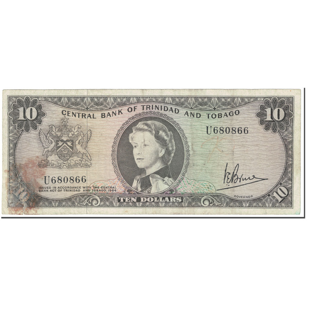 Banknote, Trinidad and Tobago, 10 Dollars, 1964, Undated (1964), KM:28c