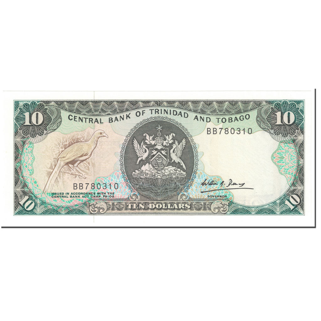 Geldschein, Trinidad and Tobago, 10 Dollars, 1985, Undated (1985), KM:38b, UNZ-