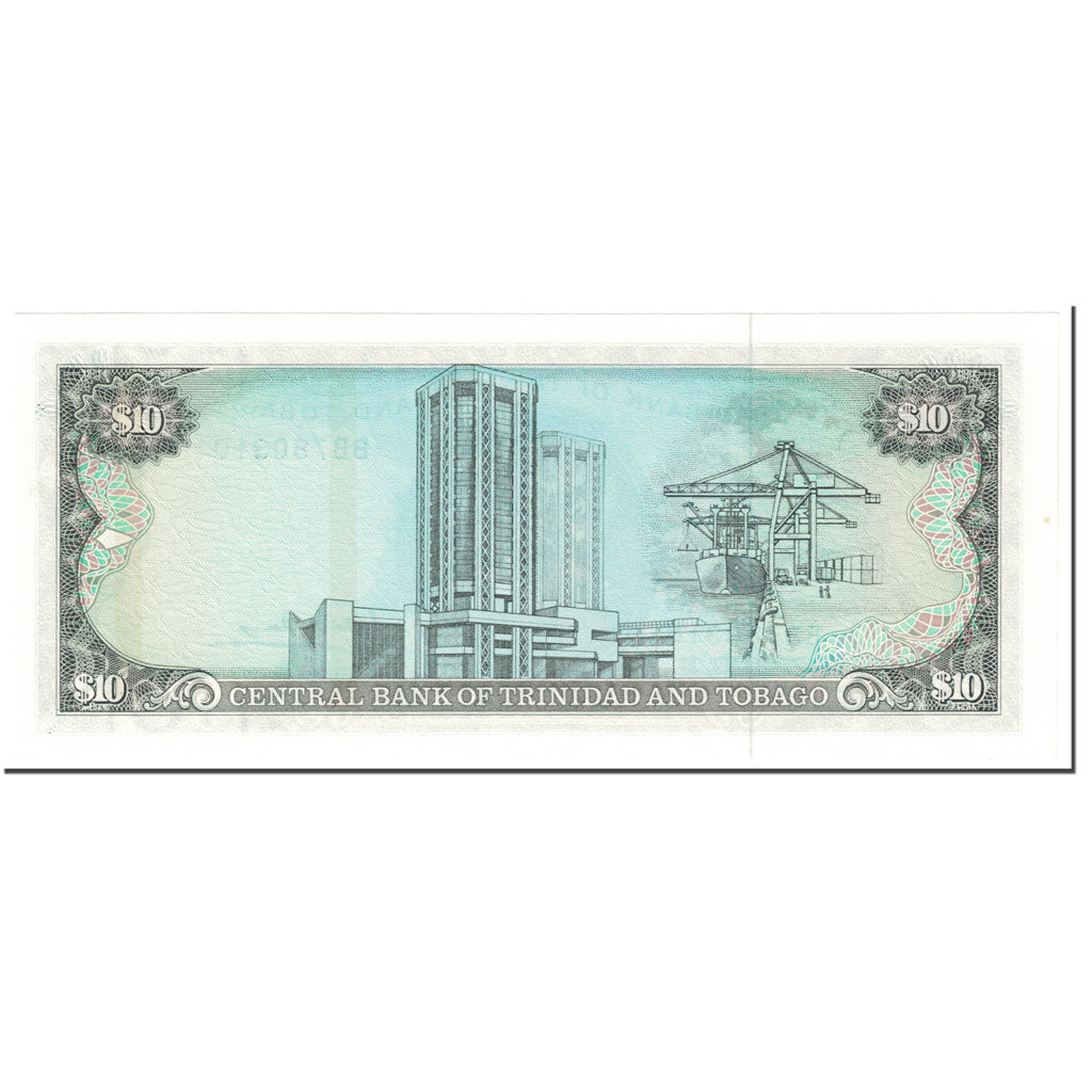 Geldschein, Trinidad and Tobago, 10 Dollars, 1985, Undated (1985), KM:38b, UNZ-