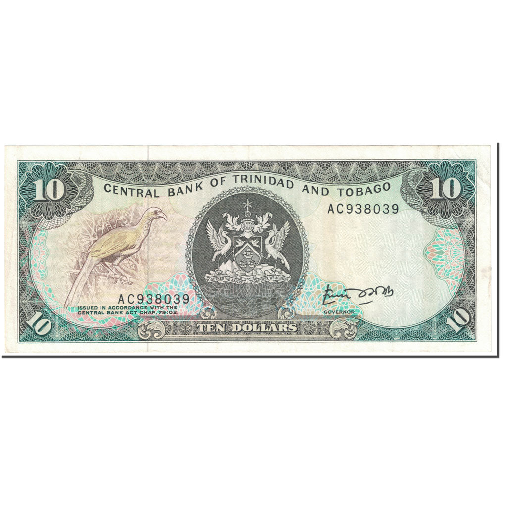 Geldschein, Trinidad and Tobago, 10 Dollars, 1985, Undated (1985), KM:38a, SS+