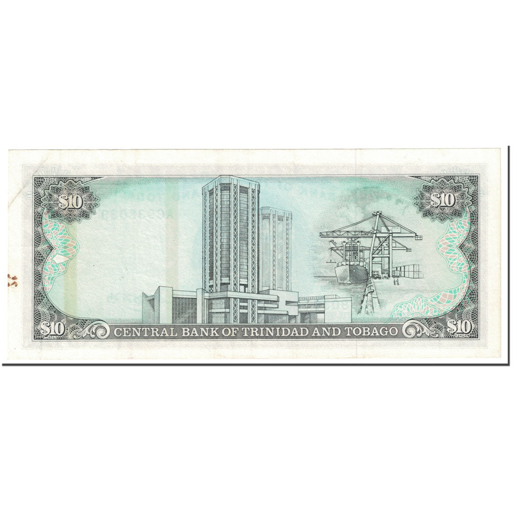 Geldschein, Trinidad and Tobago, 10 Dollars, 1985, Undated (1985), KM:38a, SS+