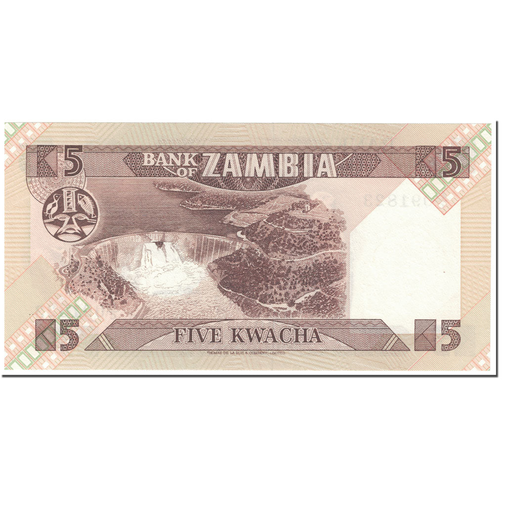 Biljet, Zambia, 5 Kwacha, 1980-88, Undated (1980-1988), KM:25d, NIEUW