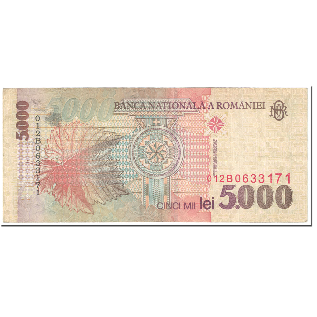 Banknote, Romania, 5000 Lei, 1998, Undated (1998), KM:107b, EF(40-45)