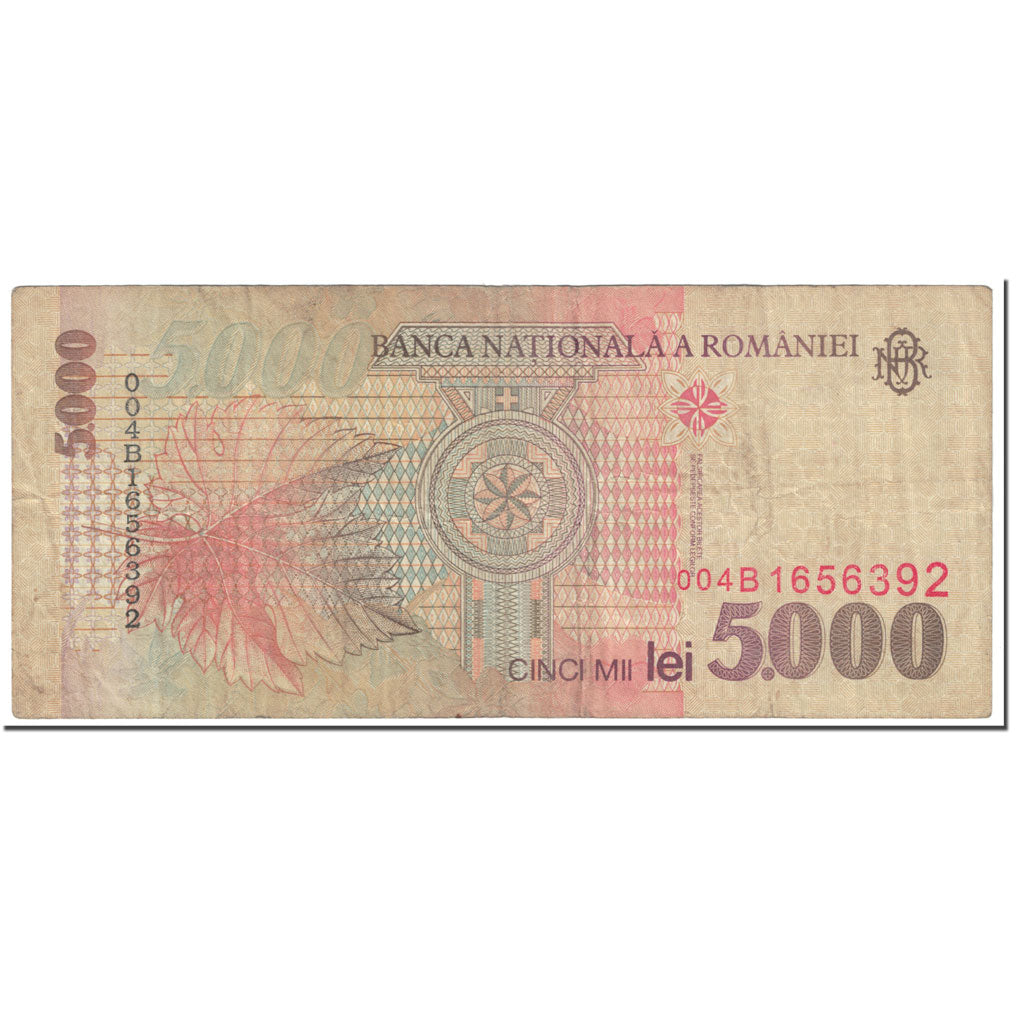 Banconote, Romania, 5000 Lei, 1998, Undated (1998), KM:107b, MB