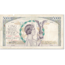 Francia, 5000 Francs, 5 000 F 1934-1944 ''Victoire'', 1939, P. Rousseau and R.