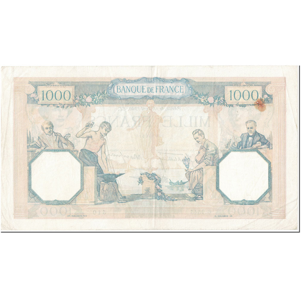 Frankreich, 1000 Francs, 1 000 F 1927-1940 ''Cérès et Mercure'', 1940