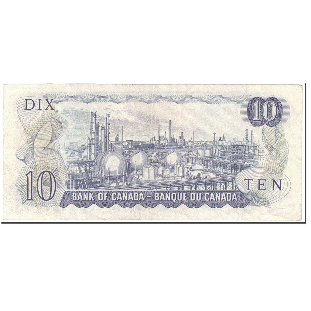 Banknote, Canada, 10 Dollars, 1971, Undated (1971), KM:88e, AU(50-53)