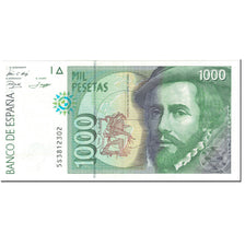 Banknote, Spain, 1000 Pesetas, 1992, 1992-10-12, KM:163, UNC(63)